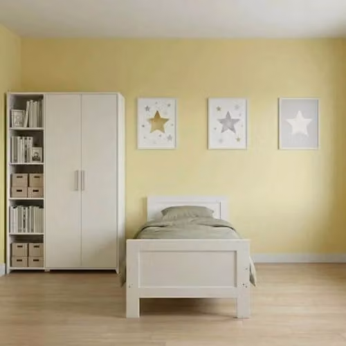 Cabino Tienerkamer Noel Wit - 2 Delige Set met Lars Kledingkast Wit