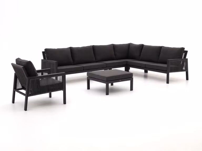Manifesto Furniture Hoek loungeset voor 7 personen, Grijs, Aluminium met Textiel