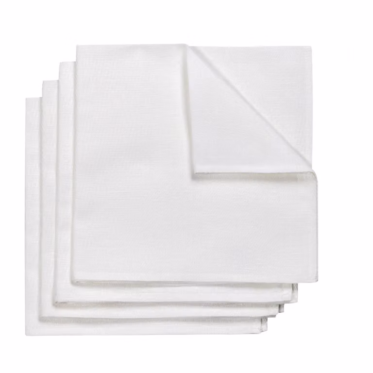 NJRD Metric servet 4-pack Wit 47 x 47 cm