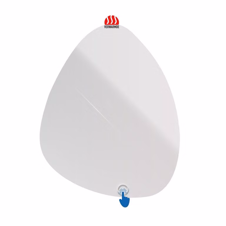 Aloni LED-spiegel met verlichting en anti-condensatie, wandspiegel, 80 x 60 cm