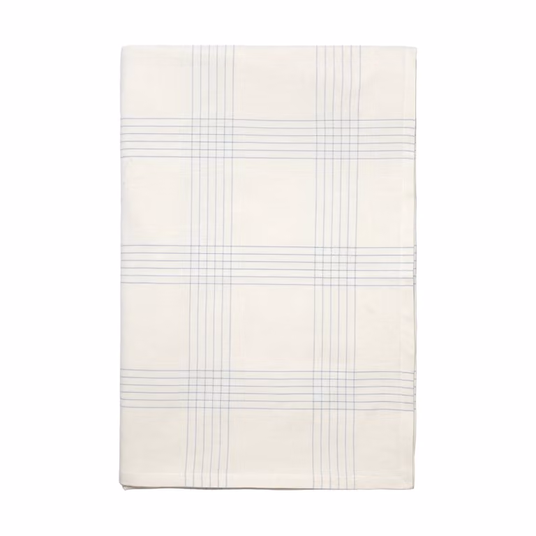 Broste Copenhagen Alice tafellaken, Dusty blue-Natural, 160 x 300 cm