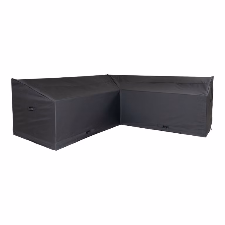 QUVIO Luxe Waterafstotende Hoes voor Hoekbanken - Zwart - 100% Polyester