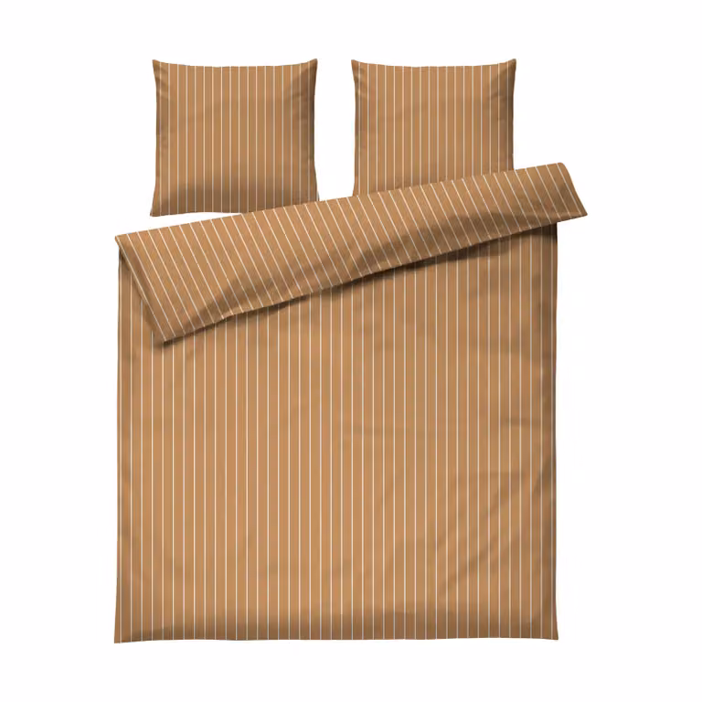 Juna Soft dekbedovertrekset karamel-offwhite 200x220 cm