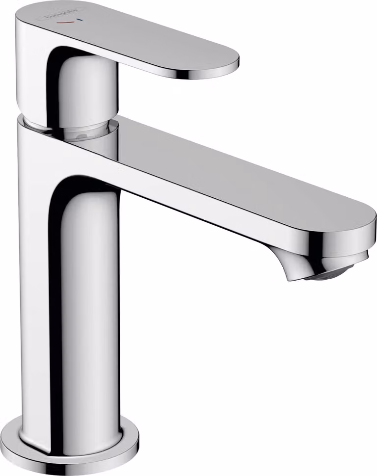 Hansgrohe Rebris S wastafelmengkraan met één hendel, CoolStart, chroom, inclusief afvoerputje met trekstang