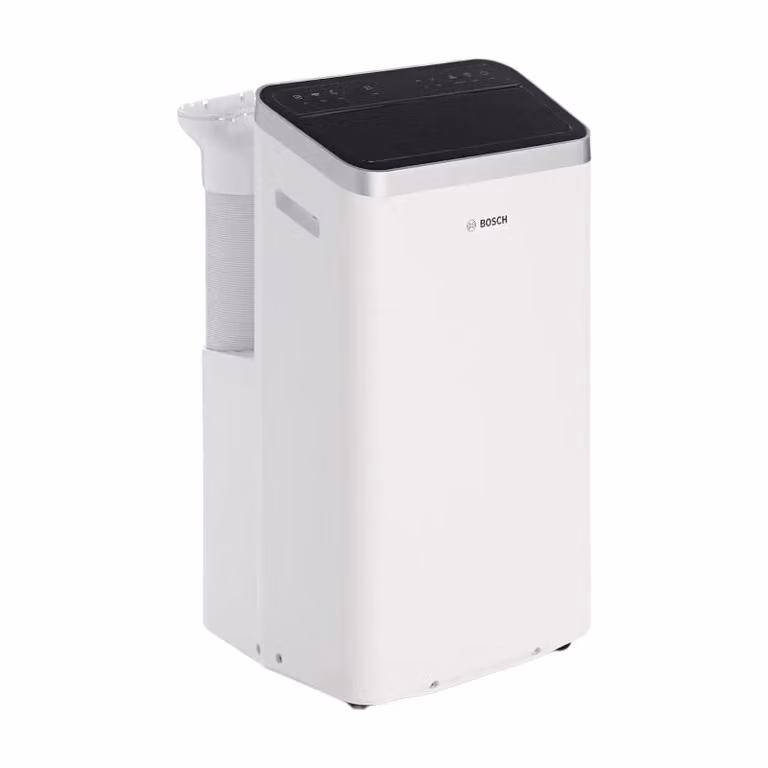 Bosch Cool 4000 Draagbare Airconditioner, 3-in-1 AC, Luchtontvochtiger & Ventilator, 2,6 kW voor Ruimtes tot 35 m², Auto, Stille & Slaapmodus
