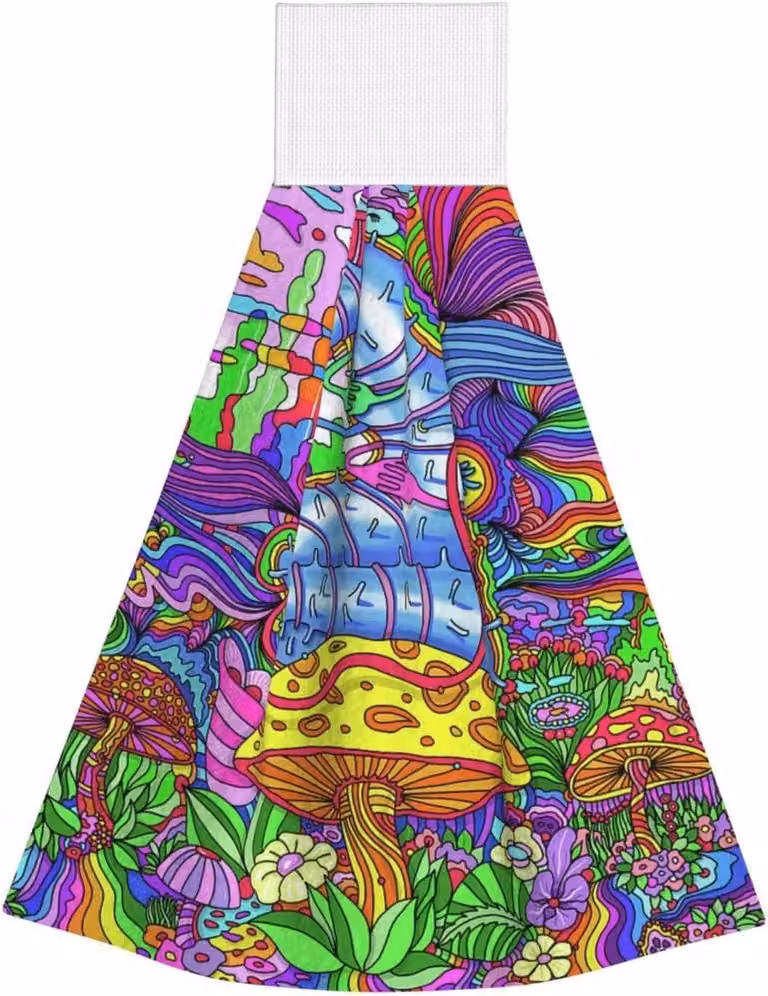 Zwarte Fluwelen Handdoek met Velcro Bevestiging voor Buitenactiviteiten, 45 x 36 cm
