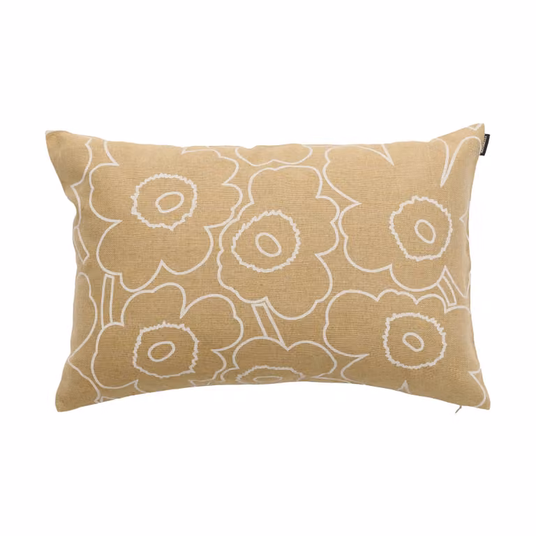 Marimekko Pieni Piirto Unikko kussenhoes Stro-off white 40 x 60 cm