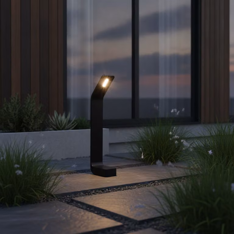 Artdelight Koloa Buitenverlichting Zwart Aluminium - Hoogte: 110 cm, Breedte: 40 cm