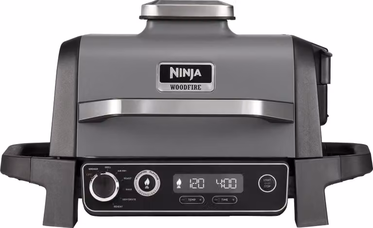 Ninja OG701EU Woodfire 7-in-1 Elektrische Barbecue Zwart