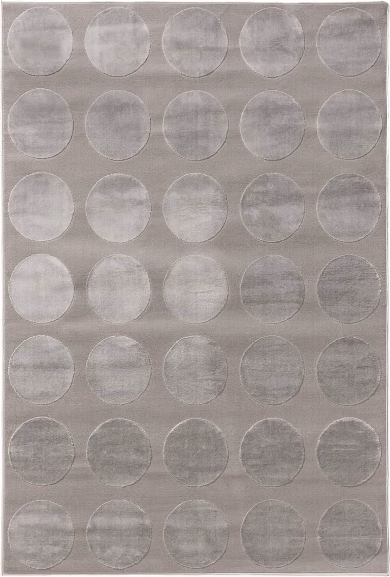 Interiyou vloerkleed Cannes, grijs, geometrisch, 280 x 380 cm