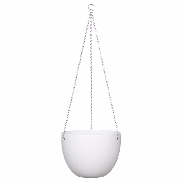 home24 Hangende bloempot wit, Ø 16 cm