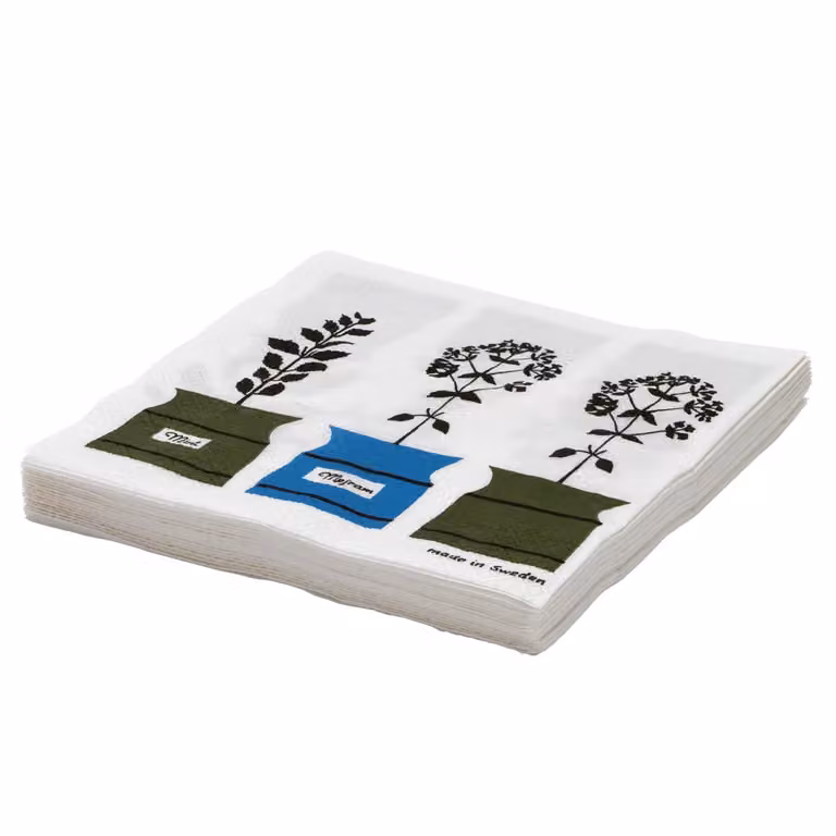 Almedahls Persons Kryddskåp servetten 20-pack groen-blauw