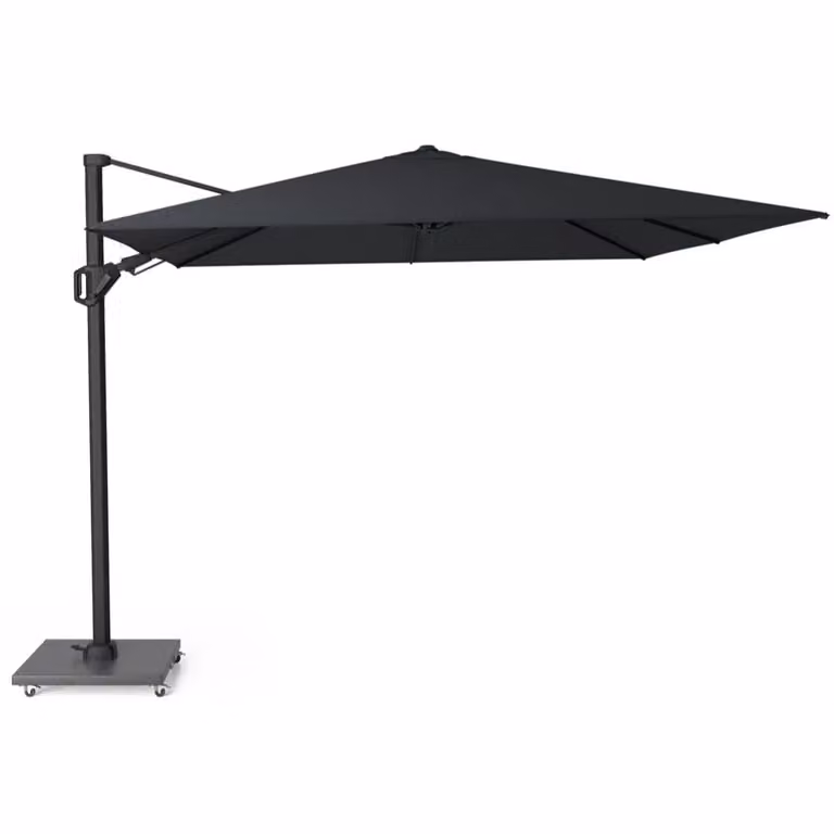 Challenger T2 Platinum zweefparasol Jet Black met acryl doek, B/D/H: 300 x 300 x 265 cm