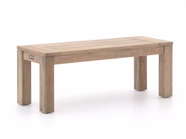ROUGH Furniture Picknickbank voor 2 personen van Teakhout in Old Teak kleur