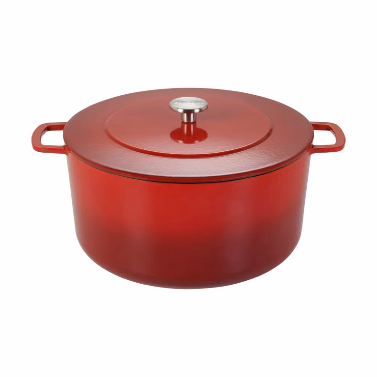 Combekk geëmailleerde gietijzeren braadpan Cherry-silver Ø32 cm