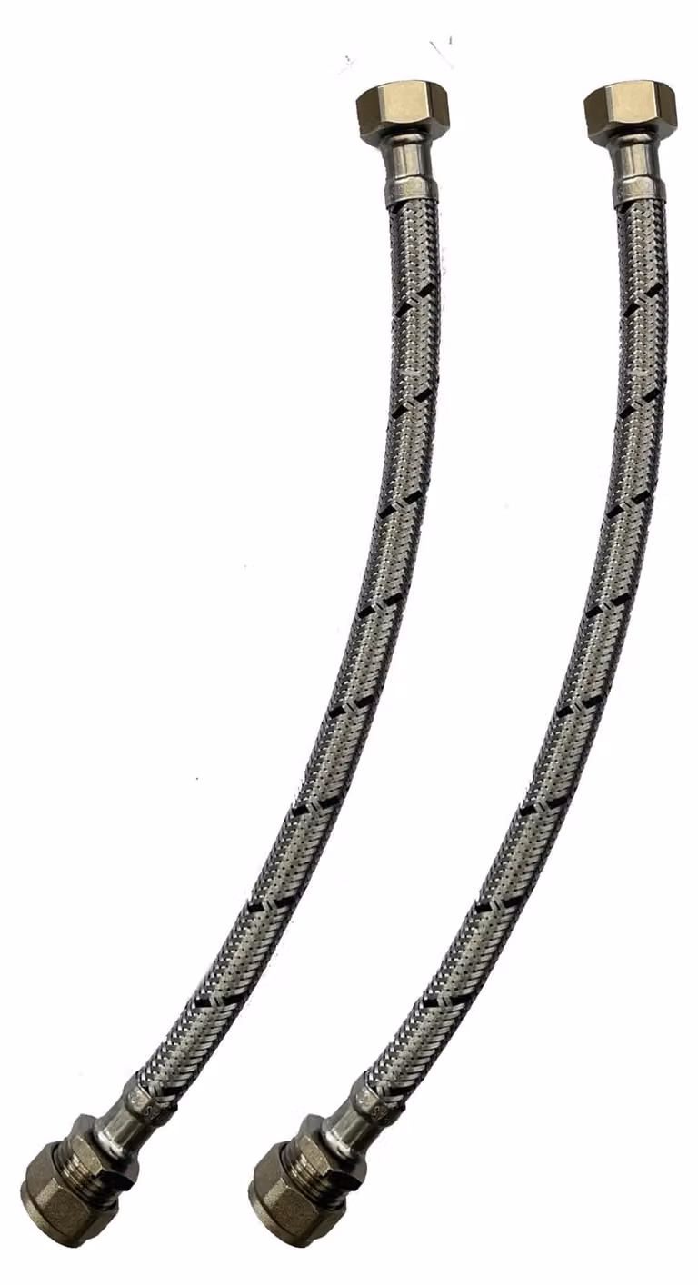 Dripio Flexibele slang, 15 mm x 1/2 inch, 300 mm, set van 2