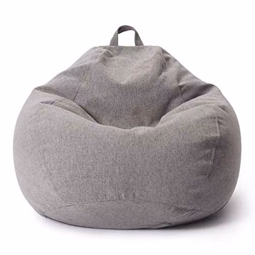 Lumaland Comfort Line XXL Indoor Zitzak - Lichtgrijs - B/D/H: 100 x 120 x 50 cm