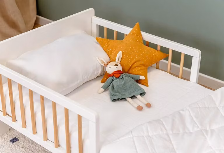 Hypnia Babydekbed en kussen Petit Nuage, wit, microfibre, allergievriendelijk en ademend