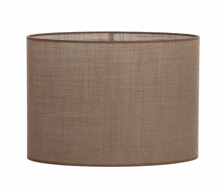 Light en Living CADEN Kap ovaal recht smal beige B: 45 cm, D: 21 cm, H: 32 cm