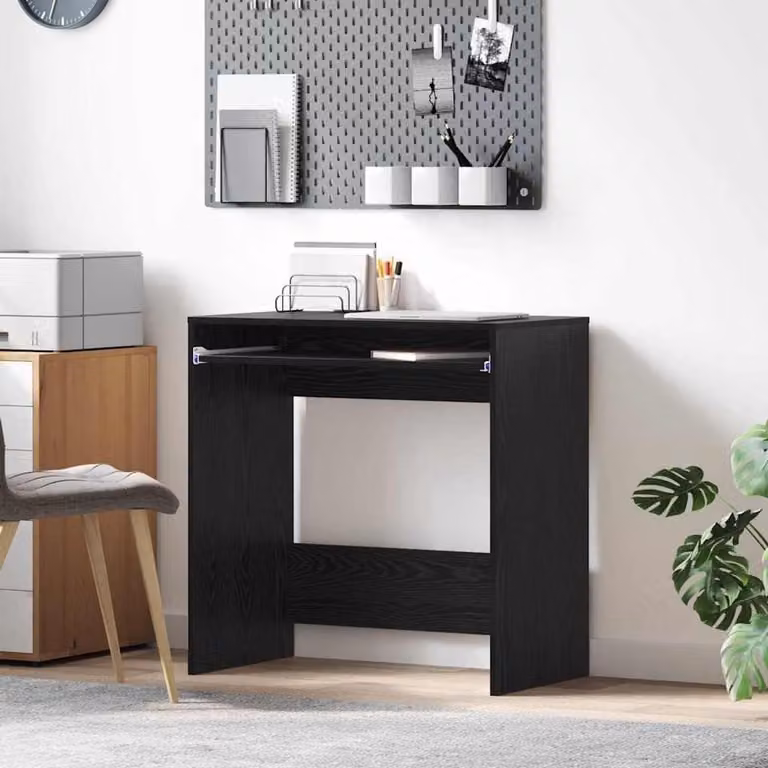 Schrijftafel Bureau met Praktische Planken voor Thuiswerken - B/D/H: 775 x 43 x 79 cm