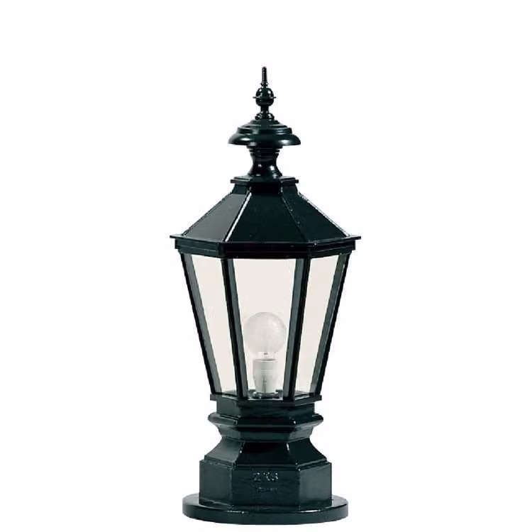 KS Verlichting York Staande Nostalgische Tuinlamp - Zwart