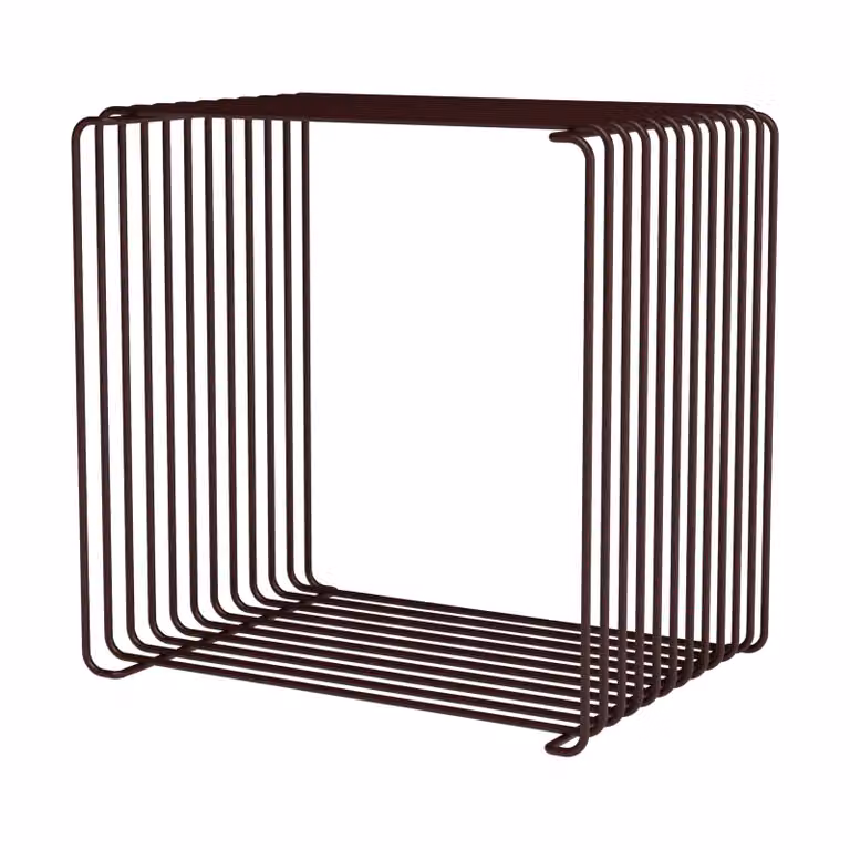 Montana Panton Wire Single plank zwart rood B/D/H: 34,8 x 34,8 x 25,7 cm