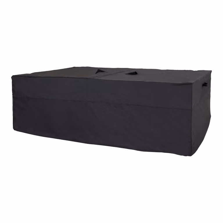 QUVIO Waterafstotende hoes voor lounge- en bankstellen, Zwart, B/D/H: 210 x 180 x 95 cm