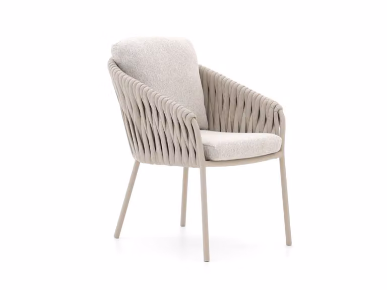 SUNS Nappa Dining tuinstoel met armleuningen - Taupe - Kees Smit