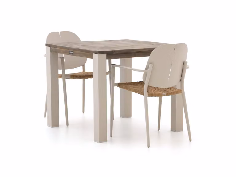 Manifesto Furniture Diningset Manifesto voor 4 personen van teakhout, stapelbare tuinset