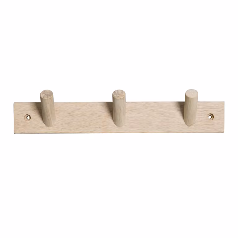 Byon Else kledinghanger natuur met 3 knoppen