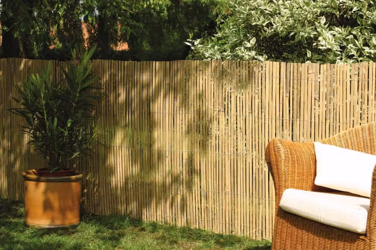 DE-COmmerce Privacy scherm CALAMA bamboe omheining Hoogte: 120 cm, Lengte: 500 cm
