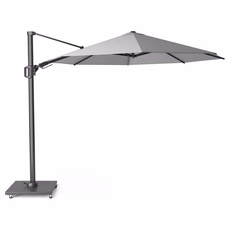 Platinum Challenger T² zweefparasol, grijs, Ø 350 cm