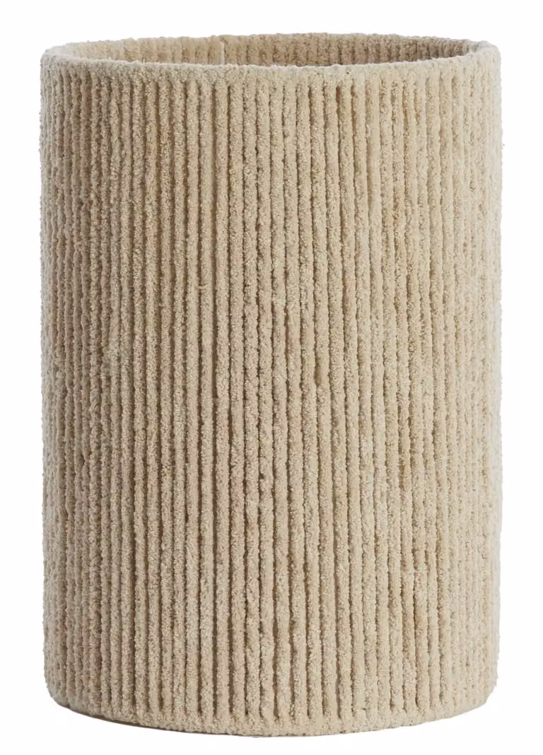 Light en Living Lampenkap Medana Cilinder Chenille Beige E27 B: 30 cm, D: 30 cm, H: 40 cm