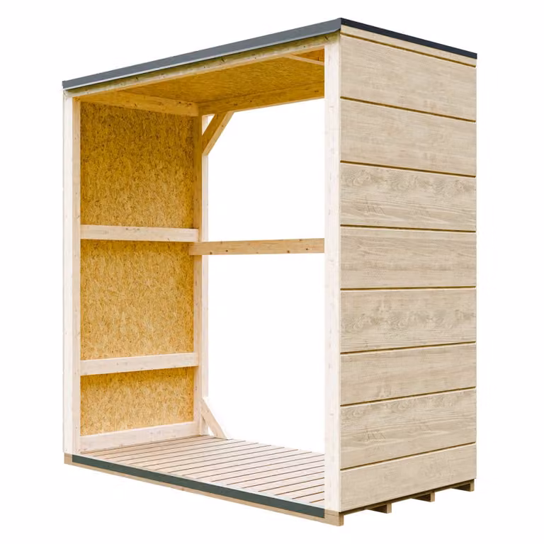 TIMBELA Houten tuinhuisje Model M980-1 voor buiten, B/D/H: 75 x 153 x 159 cm