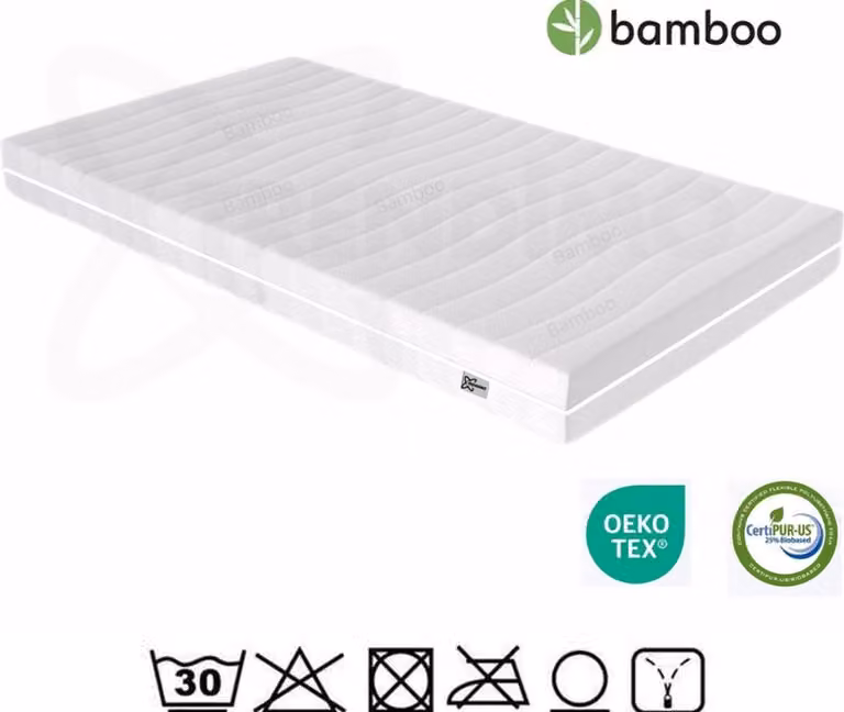 Aanpasbaar Hybrid Matras met Koudschuim en Afneembare Wasbare Tijk, B/D/H: 120 x 200 x 24 cm