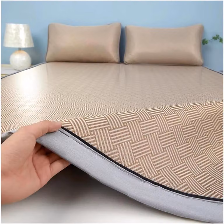 Bruin Koelmatras van Ademend Bamboe voor Verfrissend Slapen - 200 x 220 cm