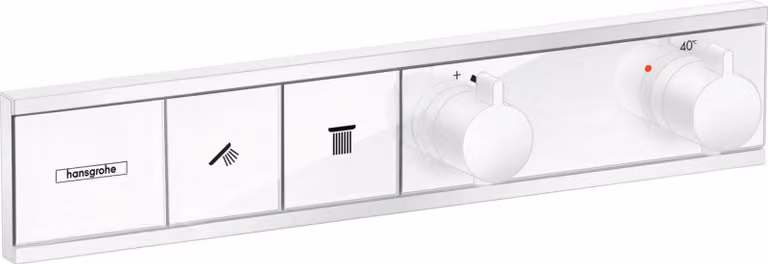 Hansgrohe RainSelect f UP-Thermostaat voor 2 verbruikers, matwit, inbouwset