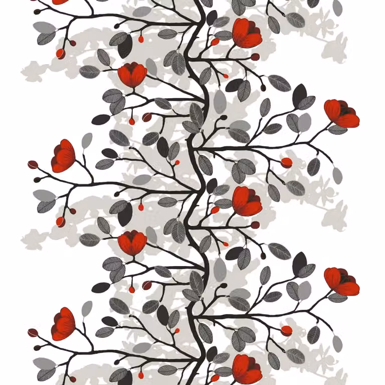 Arvidssons Textil Ofelia tafelzeil rood-bruin