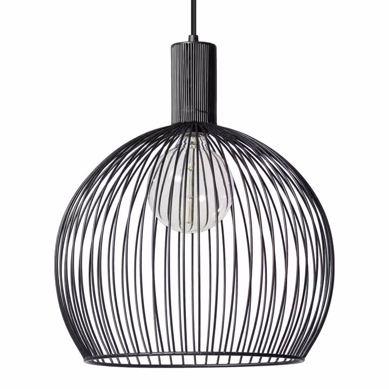 ETH Wire hanglamp zwart rond Ø 40 cm