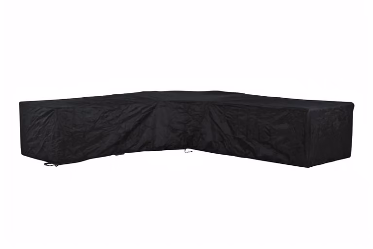 Outdoor Cover loungesethoes voor hoekbank L-vorm, zwart, B: 235 cm, D: 235 cm, H: 70 cm