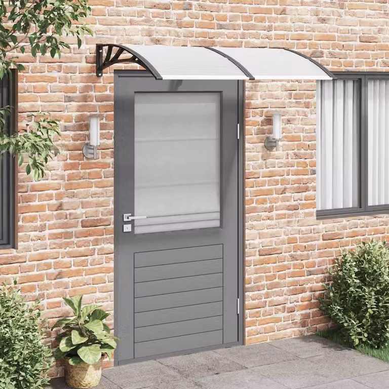 vidaXL Overkapping voor deur, zwart, 150 x 100 cm, polycarbonaat