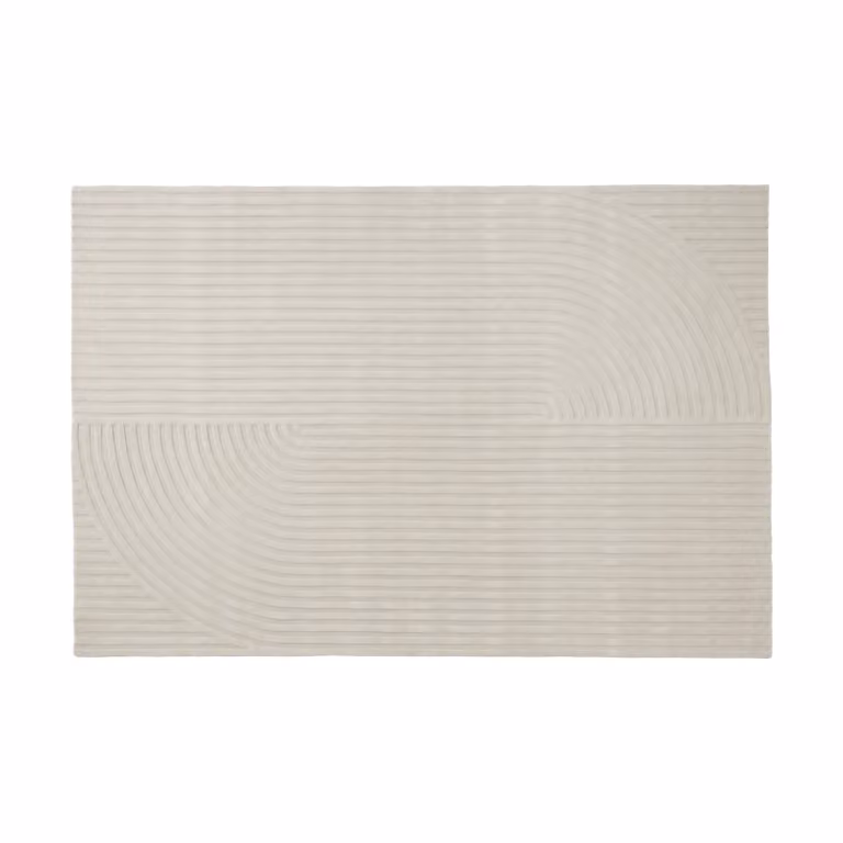 Muuto Relevo Rug Quattro vloerkleed van wol, Gebroken wit, 200 x 300 cm