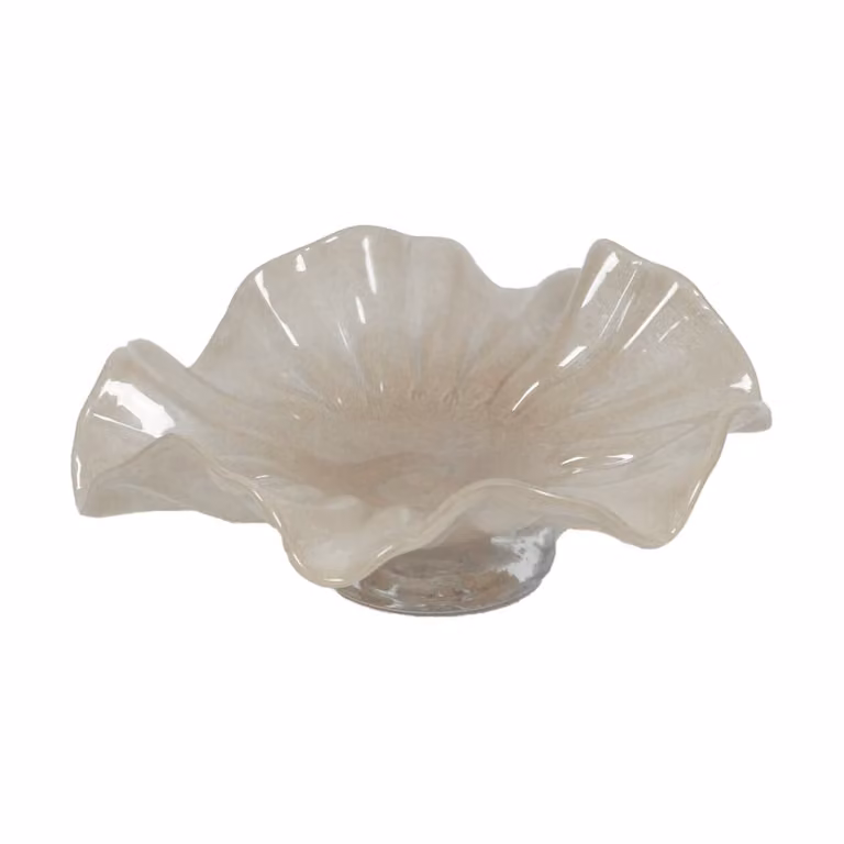 Olsson & Jensen Loa schaal met voet Taupe 22 cm