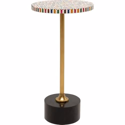 Kare Design Domero Sticks bijzettafel, rond, meerkleurig, diameter 25 cm