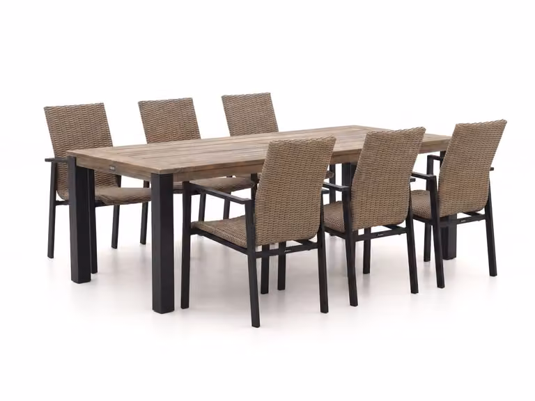 Manifesto Furniture Diningset Manifesto voor 6 personen, Teakhout, Bruin
