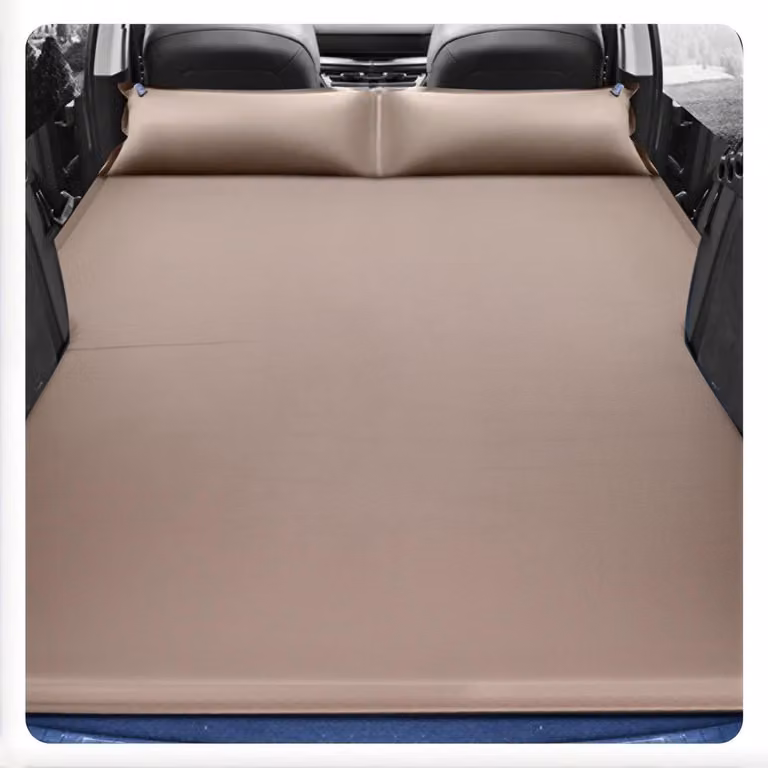 Zelfopblaasbaar Auto Matras - Bruin - 15 cm dikte