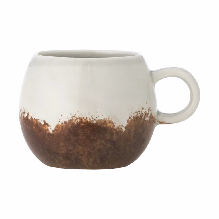 Bloomingville Paula espressokopjes bruin set van 4 stuks, 14 cl, Diameter: 7 cm, Hoogte: 6 cm