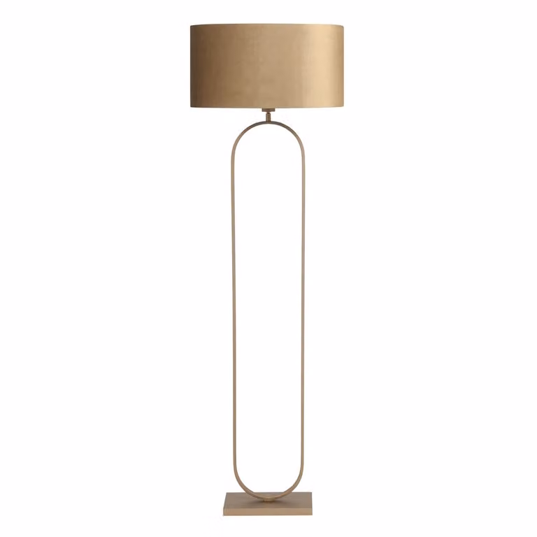 Highlight Design vloerlamp Verona koper brons, Hoogte: 161 cm