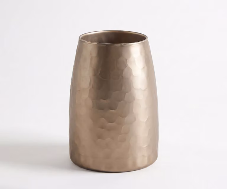 Delife Vaas Facetta Handgemaakt Glas Opal B: 19 cm, D: 19 cm, H: 25 cm
