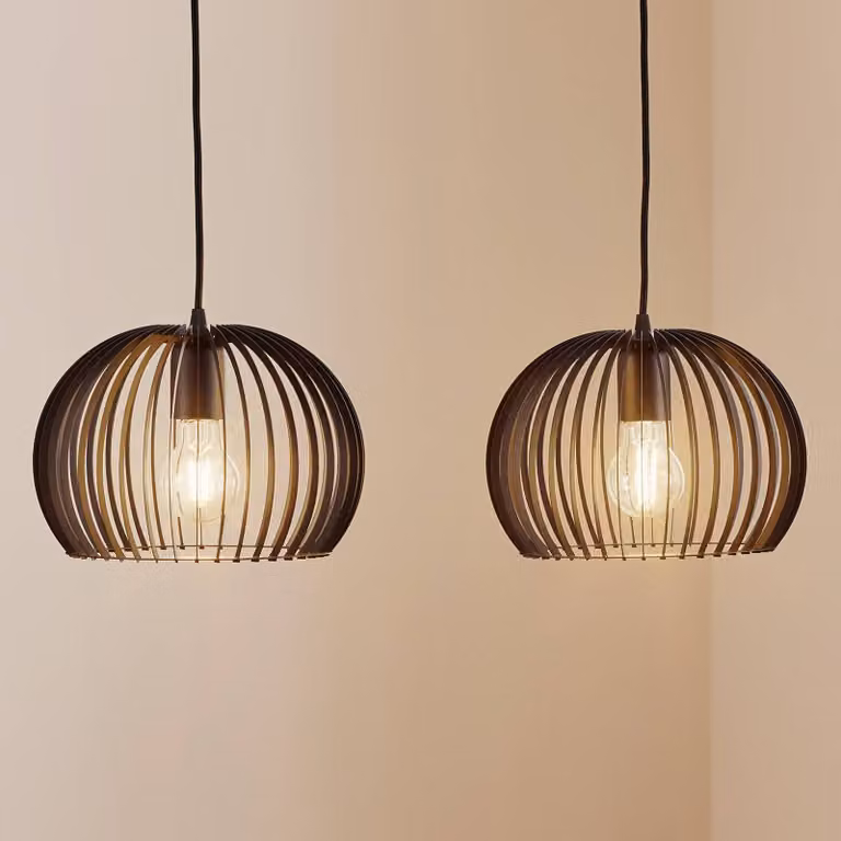 Modern Hanglamp Larus van Temar Lighting, Zwart, Metaal, Dimbaar